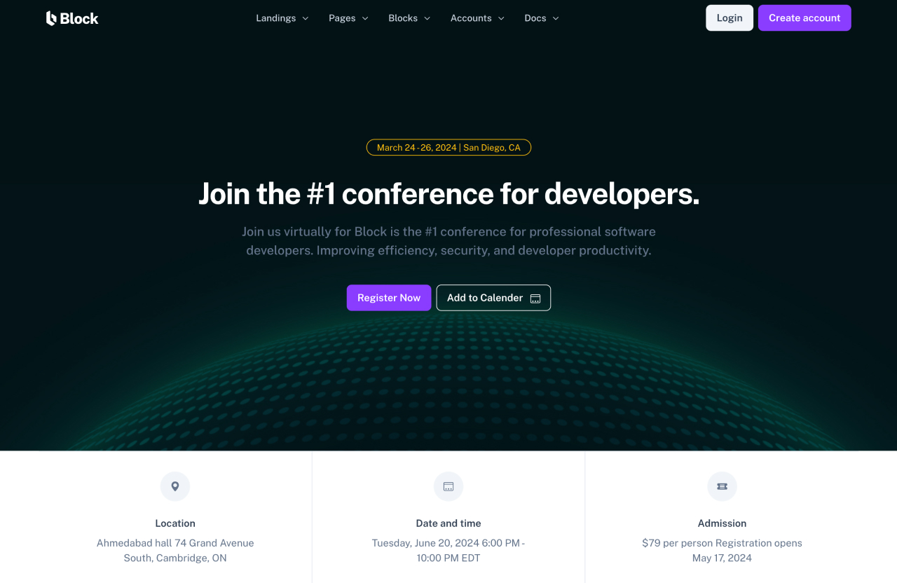 Modern Conference Template